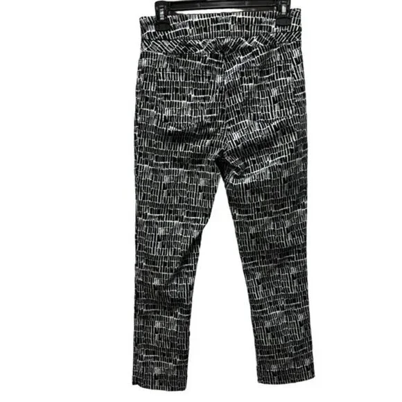 Soft Surroundings Womens XS Black & White Patterned Pants Stretch - Picture 2 of 7